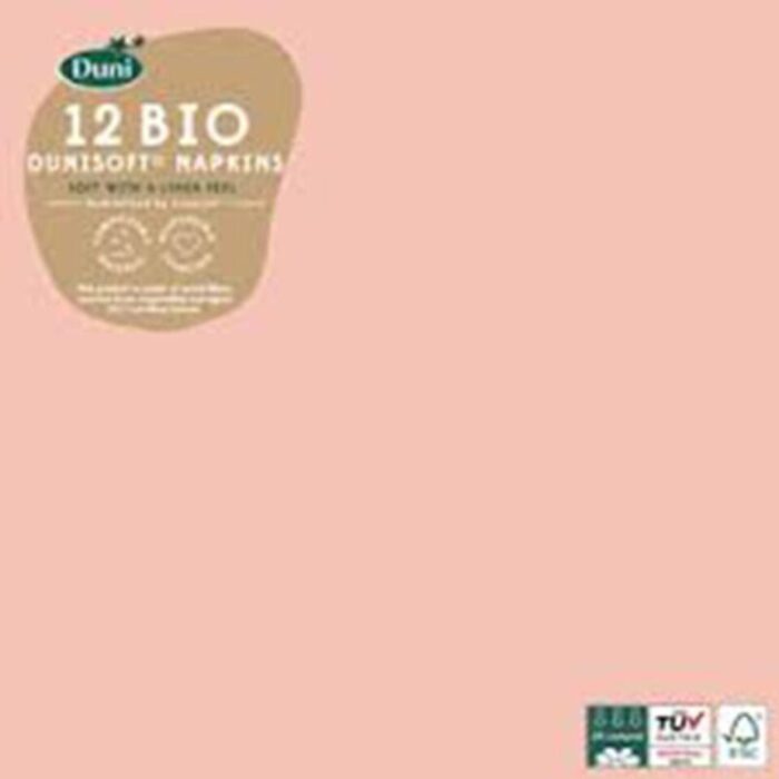 175812 bio tissue napkins l24xw24cm 3 ply mellow rose 20pcs 240918012926