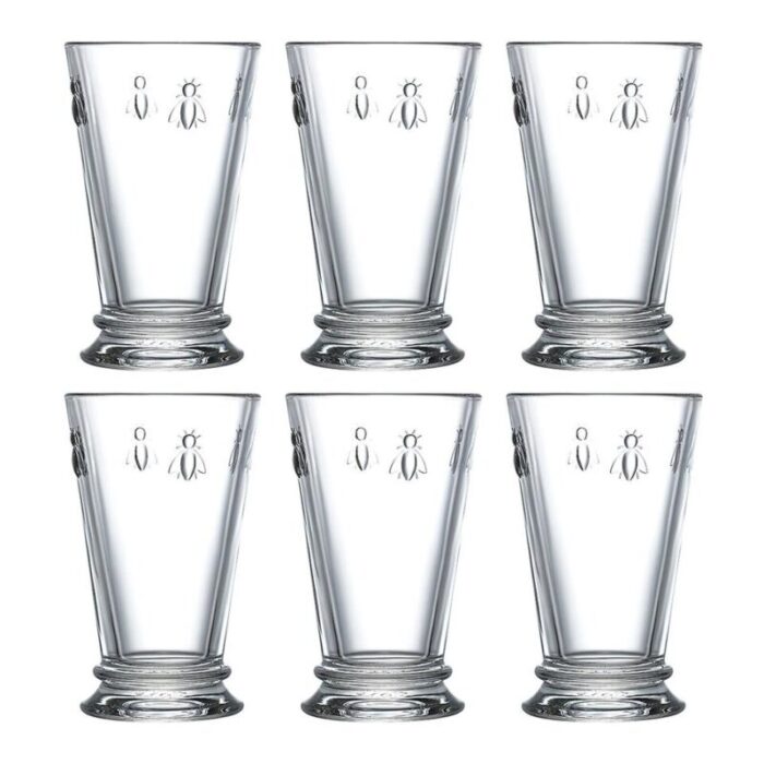 bee long glass 350ml set of 6 240918115741