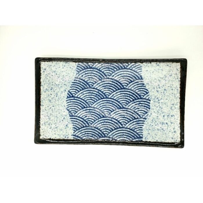 blue wave rectangular plate 33cm mbr 826 240918013127