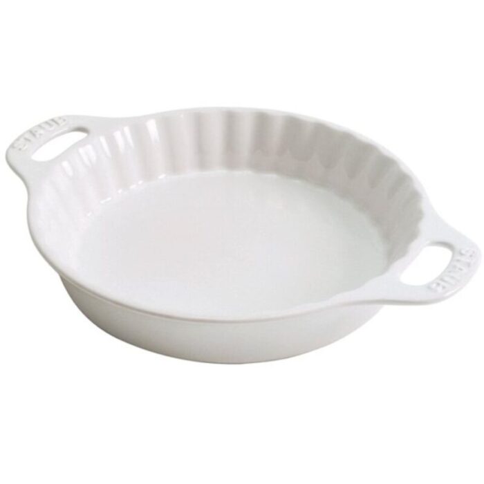 ceramic pie dish 24cm basil green 240924011150