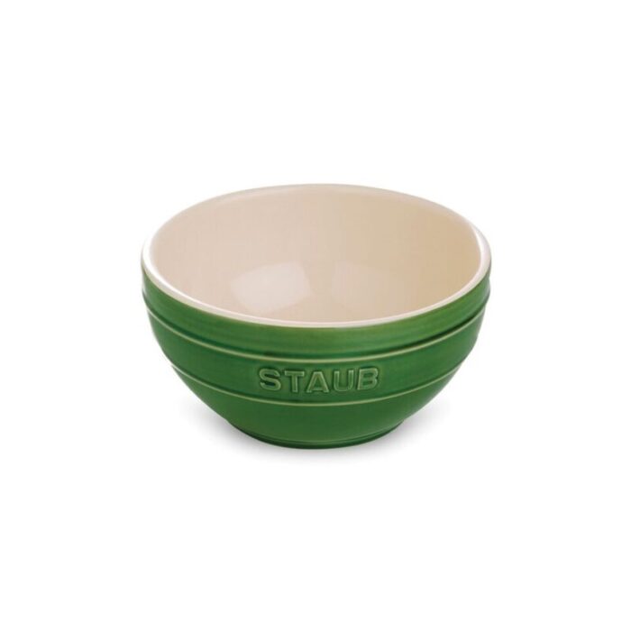 ceramic round bowl 12cm basil green 240924011126