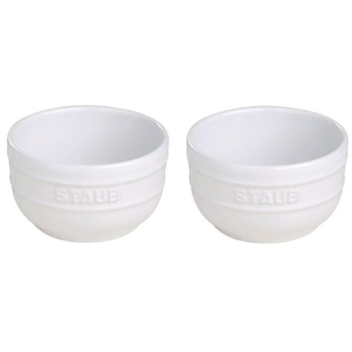 ceramic round ramekins 9cm pure white set of 2 240924011148