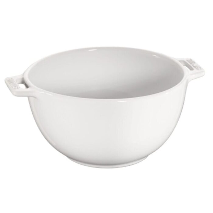 ceramic serving bowl 25cm pure white 240924011150