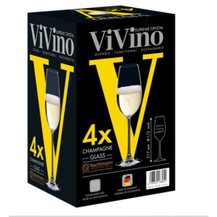 champagne glass 260ml set of 4pcs vivino 240918115946