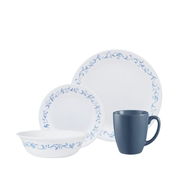 corelle 16pcs dinner set little blue cottage 240916115134