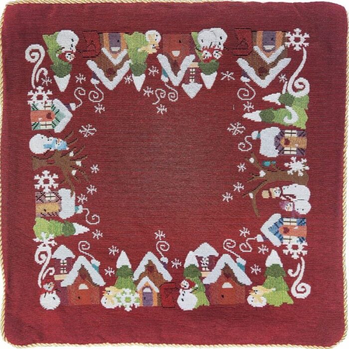 j rapee snowman cushion cover red 240813111657 2