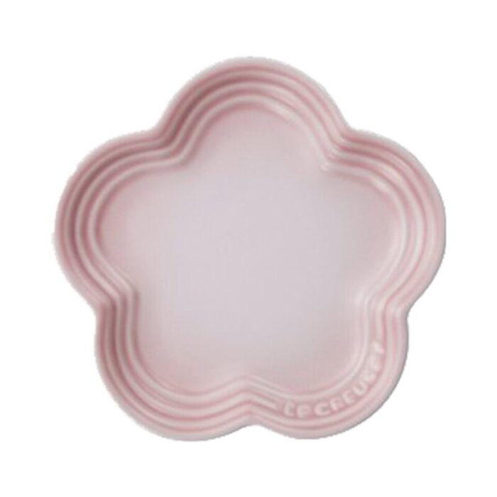 large flower plate 23cm shell pink 240901123847