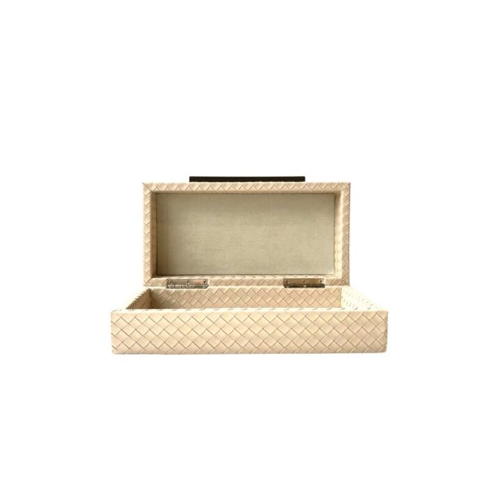 leedon woven pu leather box size m creme 241014102839 2