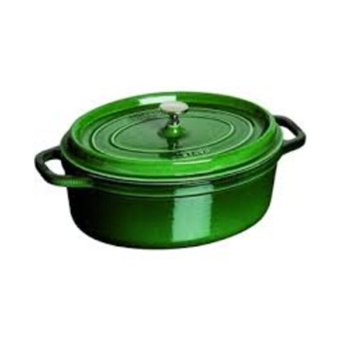 oval cocotte 29cm basil green 240924011112