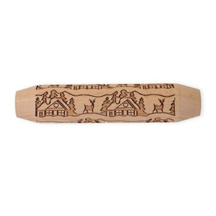 rolling pin woodland cottage embossed 240924105539