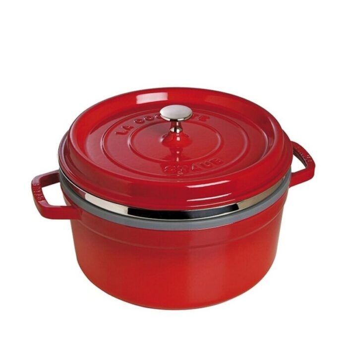 round cocotte with steaming insert 26cm 240924011025