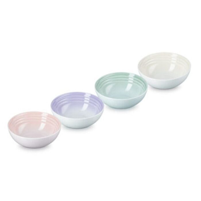 set of 4 vancouver cereal bowl 16cm meringue shell pink powder purple water green 240901123855