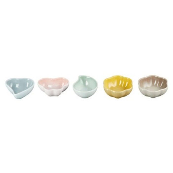 set of 5 mini sphere petal dishes water greenshell pinksilver bluenutmegquince 240901123848 1