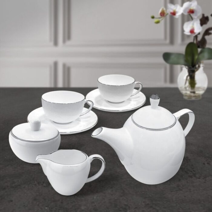 signature collection modern platinum 9 pc tea set b 240726045501