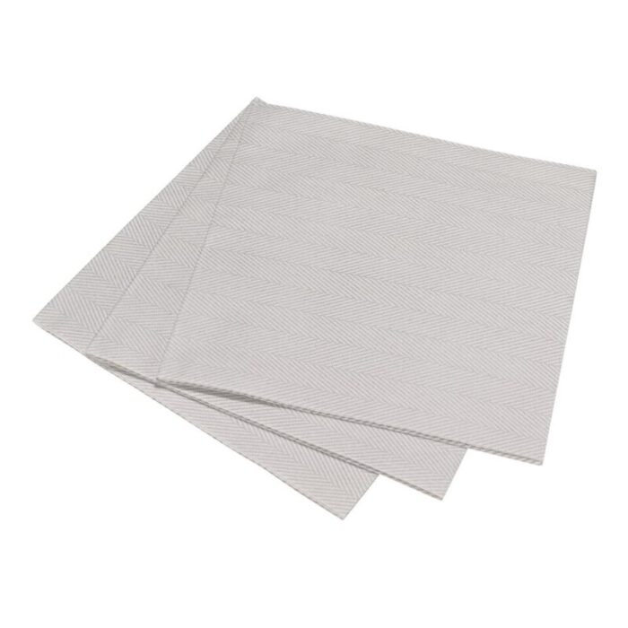 silver grey herringbone dinner napkin 240307100250