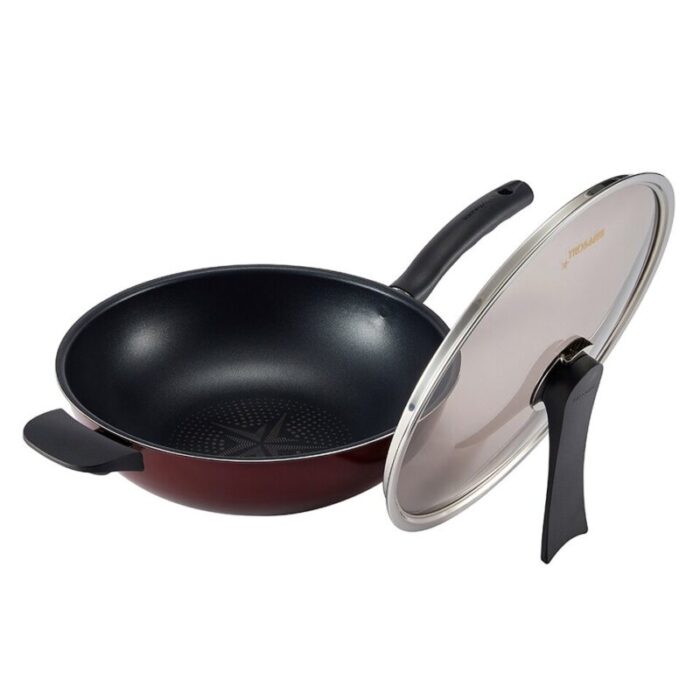 solaris diamond 30cm premium induction skillet wok pan with self standing glass lid 4900 0153 240724050336 1