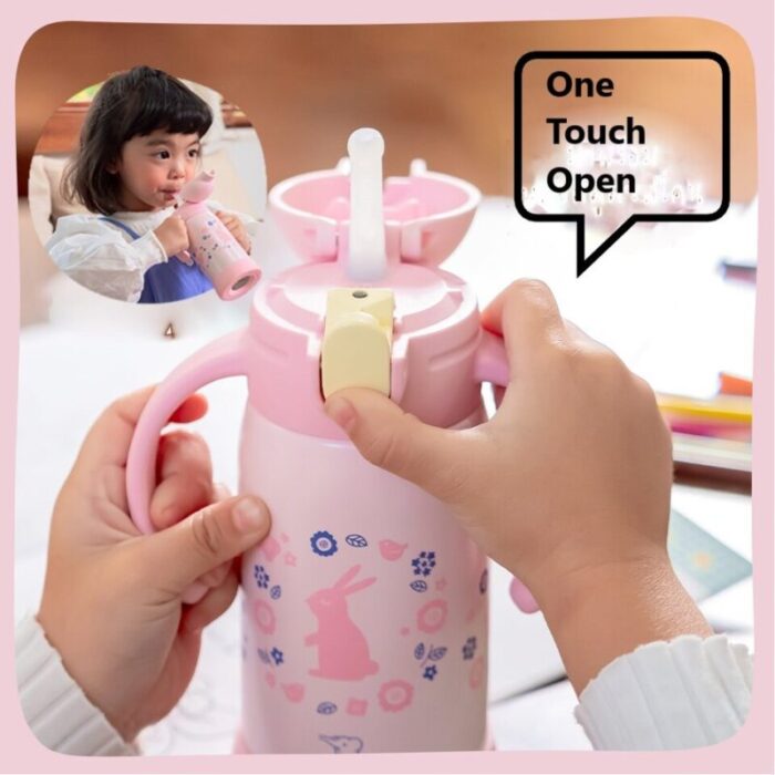 stainless one touch flip open children bottle 030l pink sq da30e pa 240925102911 1