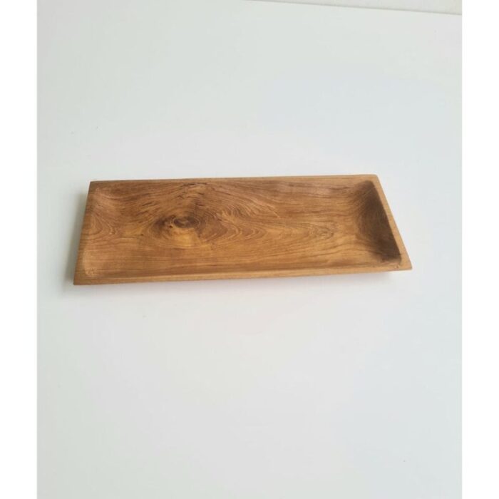 teak wooden tray rectangular large 240918033607