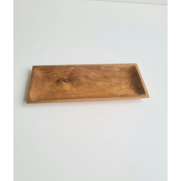 teak wooden tray rectangular small 240918033607