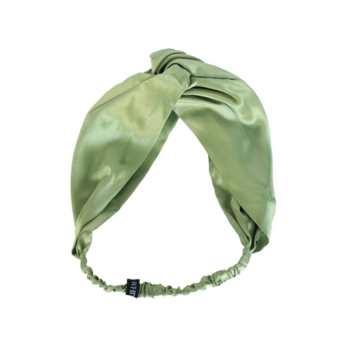 the twist mulberry silk headband sage green 221004102551