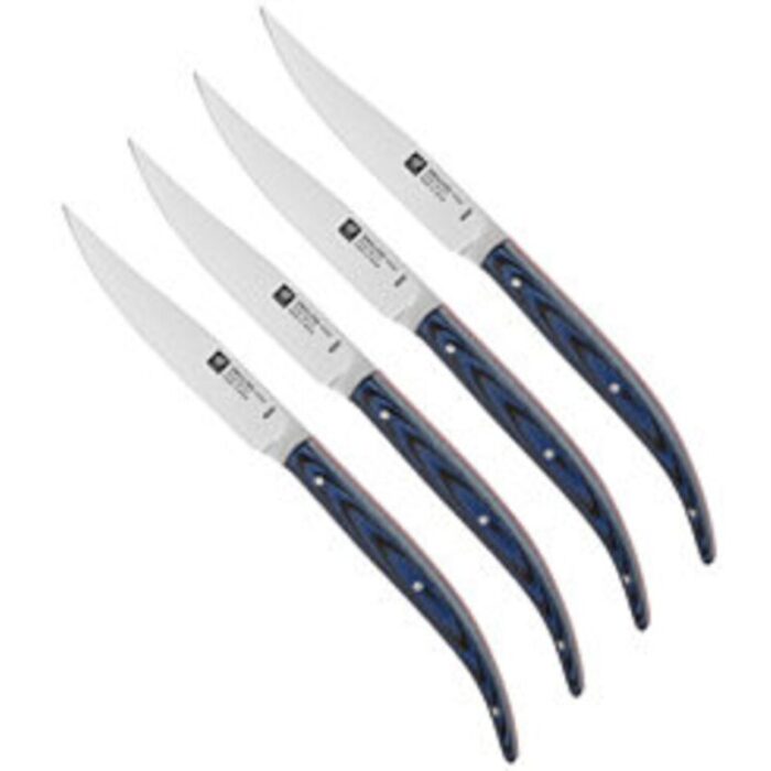 zwilling 4pc steak knife set blue micarta 240924124227